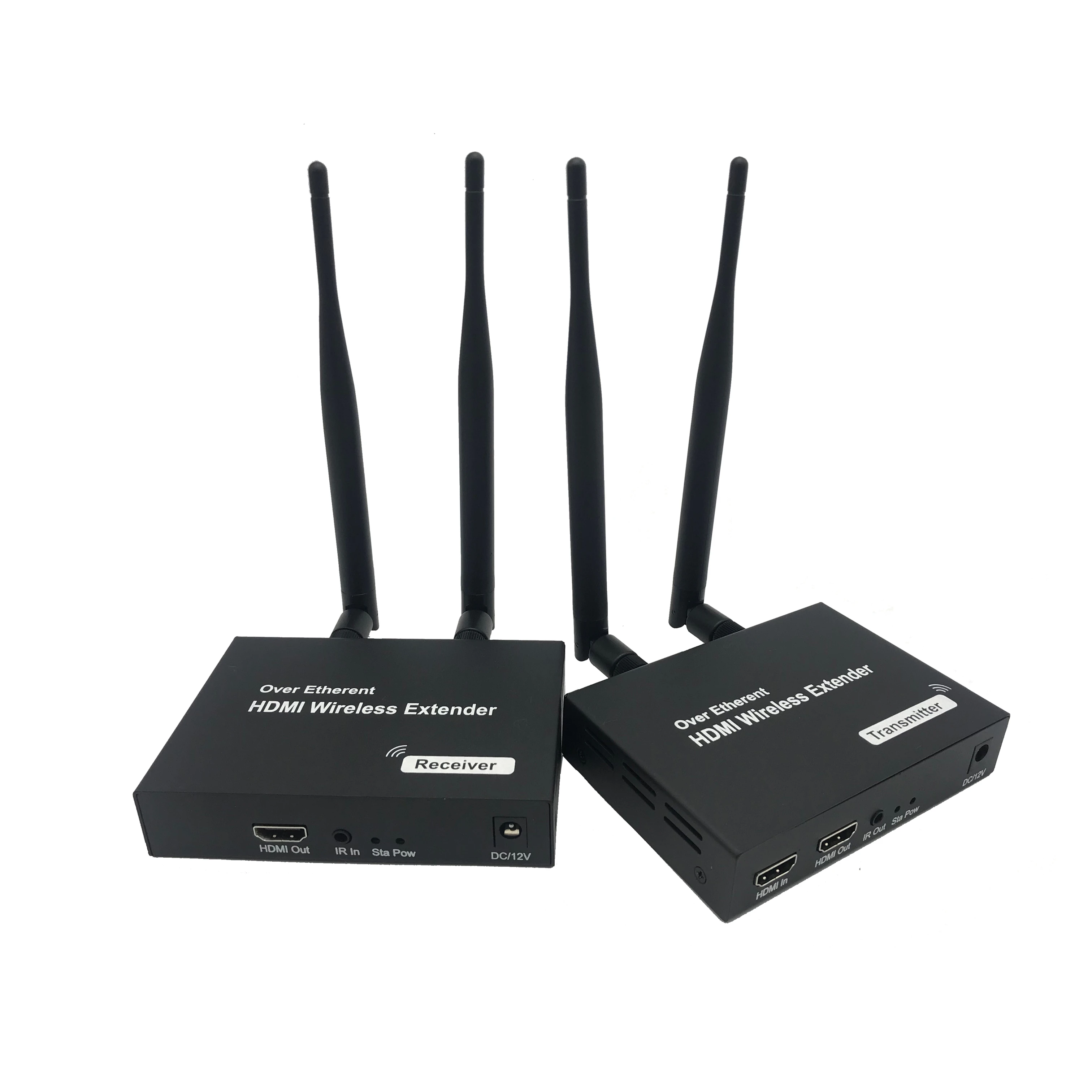 

Full HD 1080P 100M 200m 656ft 5GHz Low Latency HDMI Extender Wireless Transmitter and Receiver with IR