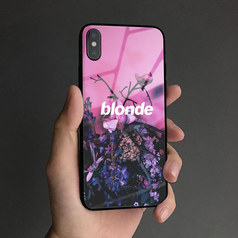 FRANKOCEAN 7 FRANK OCEAN Blonde RAPPER Coque чехол из закаленного стекла для телефона чехол для apple iPhone 6 6s 7 8 Plus X XR XS 11 Pro MAX - Цвет: FRANKOCEAN 7