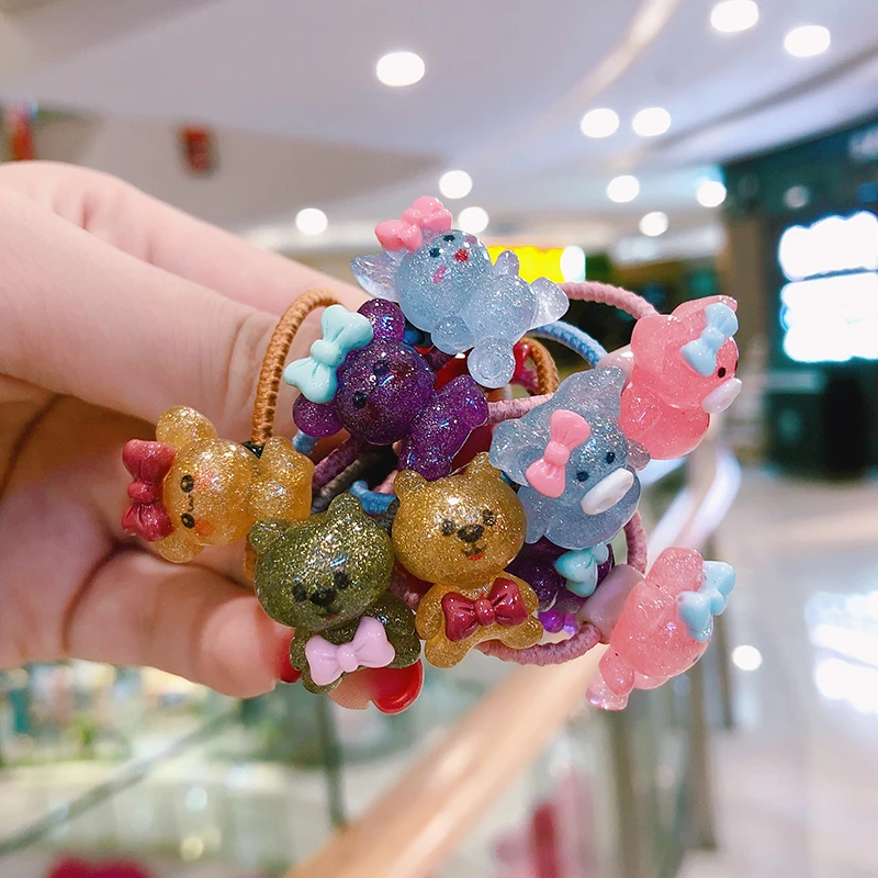 20 шт./компл. 3 см карамельные Детские аксессуары для волос Кристальные милые