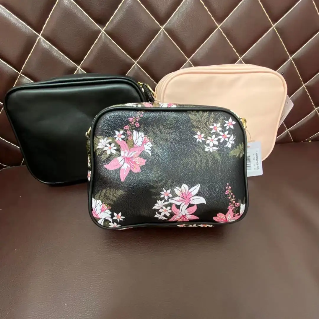 

2020 New Cases Shoulder Messenger Bags Chain Small Package Pattern Flowers Women's Bags Solid Color