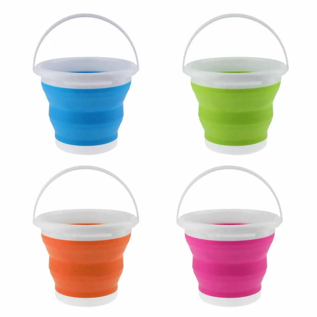 Походный рыболовный резервуар для воды уличный складное ведро объемом 5 л