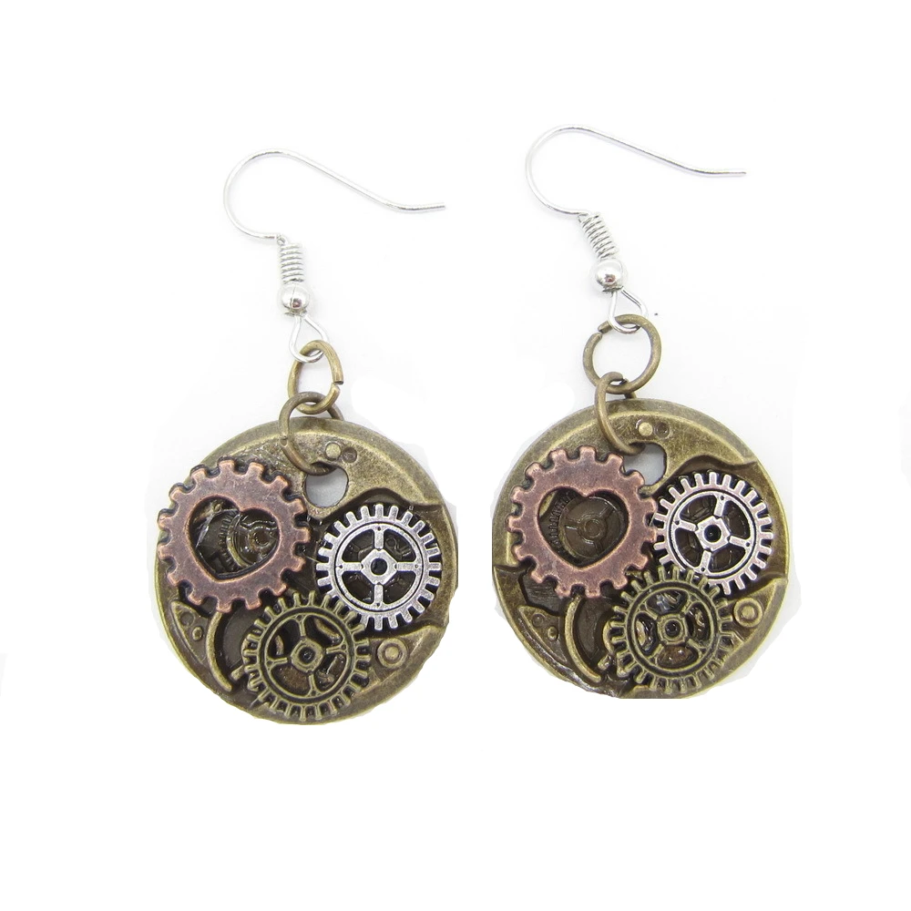 2020 новый оригинальный дизайн латунные крылья винтажная шестерня подвеска в