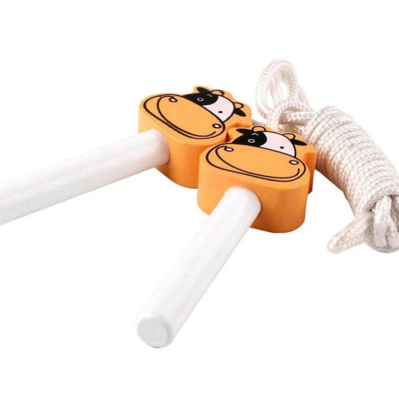 

2M Animals Wooden Handle Jumping Skipping Rope Fitness Exercise Sport Equipment Educational Kids Children Boys Girls Toys