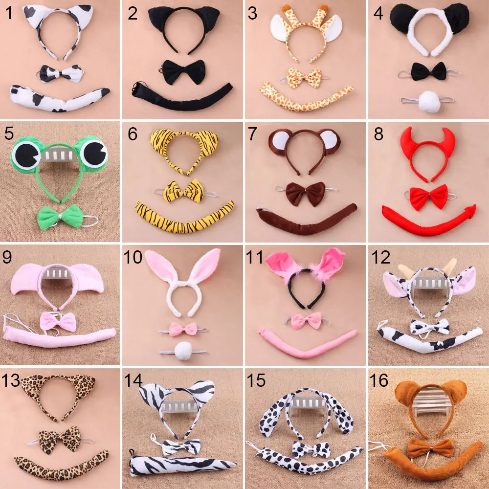 3/2 шт. повязка на голову с ушками животных |