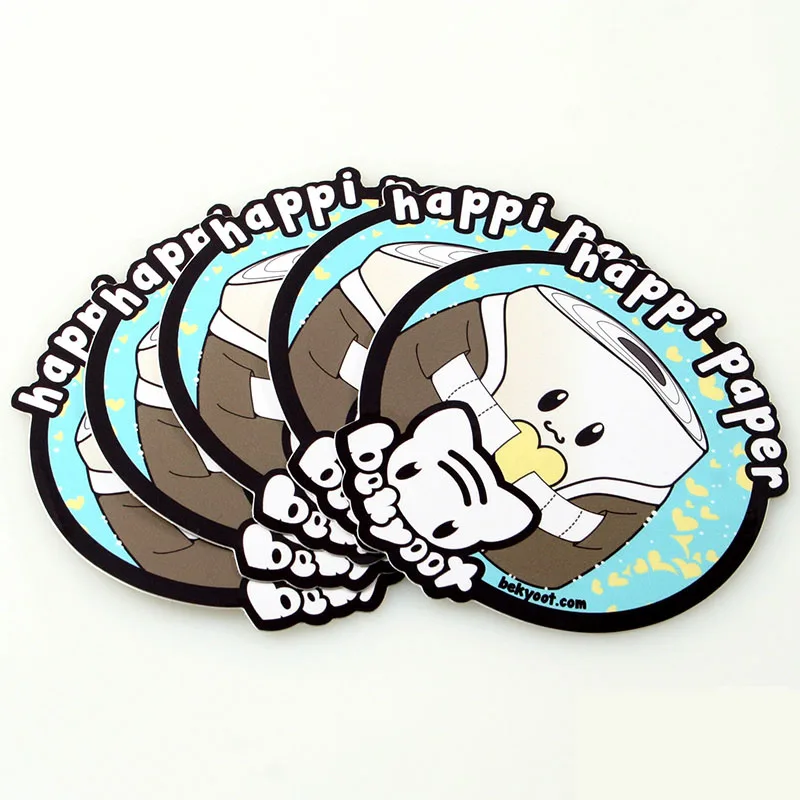 Трафаретная печать наружное УФ-покрытие пользовательские высекальные наклейки