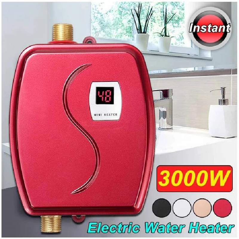 High Quality Instant Tankless Water Heater 3000w 220V /110V Thermostat Induction Heater Electric Heaters Shower Fast Heating
