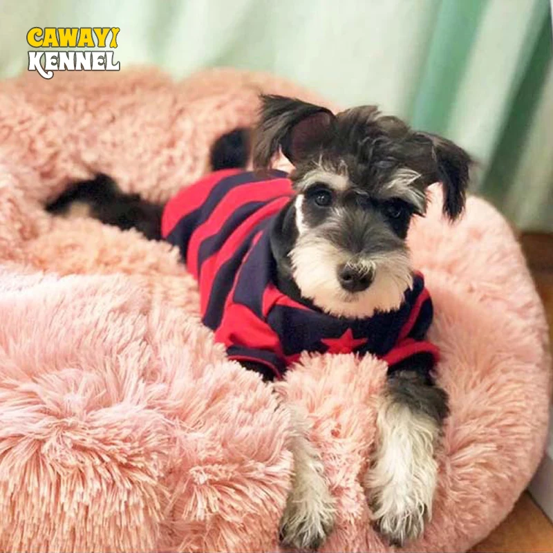 

CAWAYI питомник круглые плюшевые кошки кровать дом мягкий длинный плюшевый Кот кровать собака кровать для маленьких собак кошек гнездо теплая...