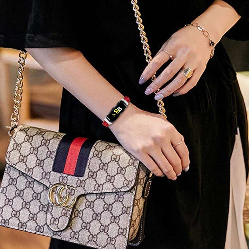 

Leather Watch bands Strap for Samsung Galaxy Fit SM-R370 Smart Bracelet Watch Wristband Replacement bands for Galaxy Fit SM-R370