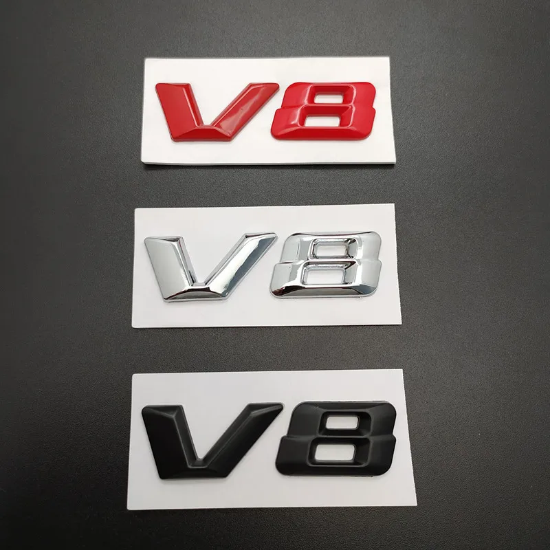 1 шт. 3D Металл для Mercedes benz V8 c180 c200 c300 w204 w203 w212 w211 w124 черный серебристый