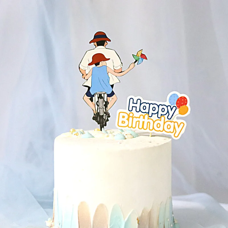 2020New персонаж на День отца торт день матери Топпер для подарка родителям рождения