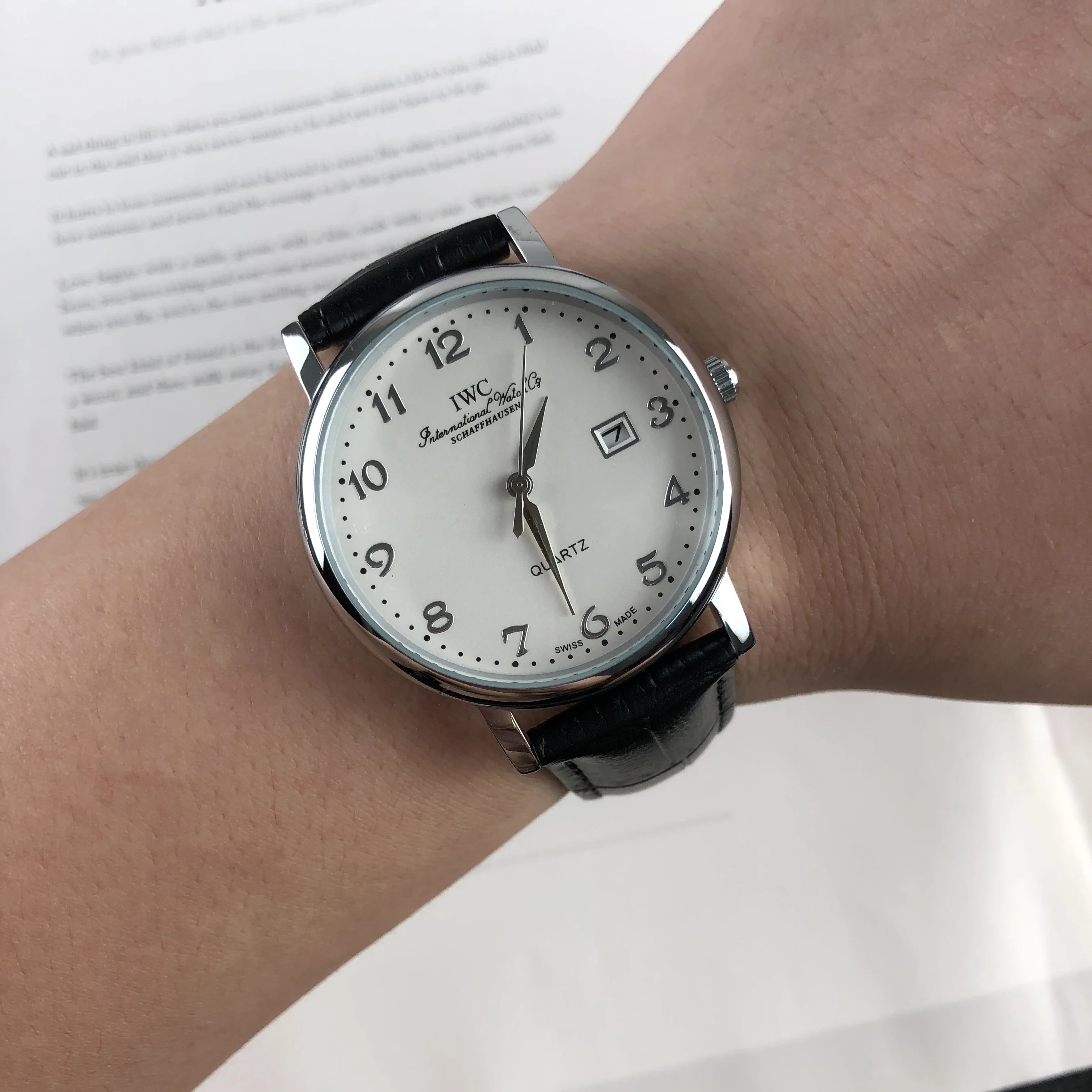 

Million brand quartz belt watch steel belt watch men's business casual