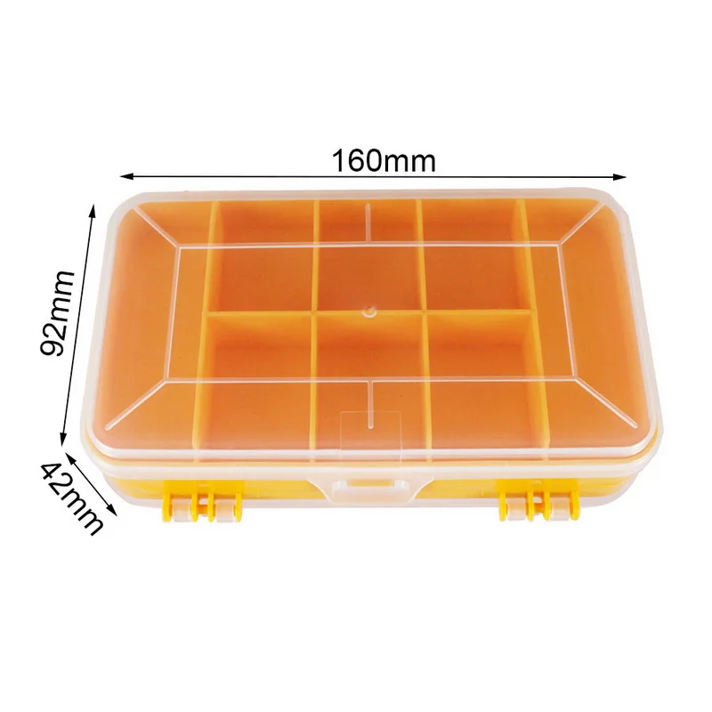 New 13 Grids Portable Transparent Screws Storage Box Double-Side Multifunctional Tool Plastic Parts Organizer | Инструменты