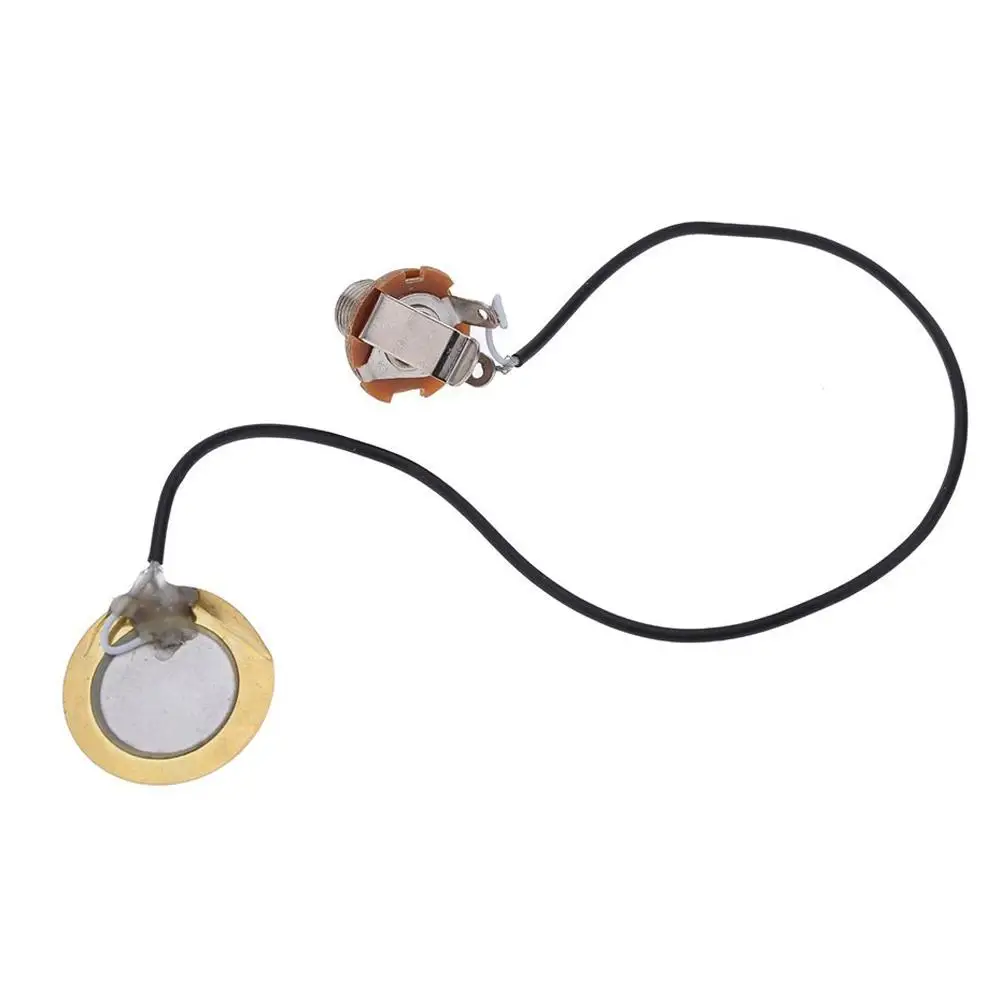 Acoustic Guitar Transducer Pre-Wired Amplifier Piezo Jack Pickup Accessory Patch Sensor 30cm String Music Instruments | Спорт и