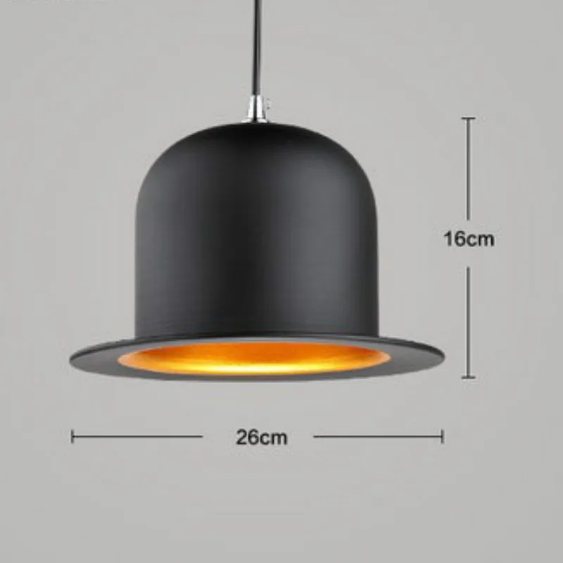 Beste Britse Moderne Persoonlijkheid Gift Hoed Creatieve Woonkamer Studie Dome Flat Top Restaurant Bar Gangpad Eetkamer Hanglampen LX112407