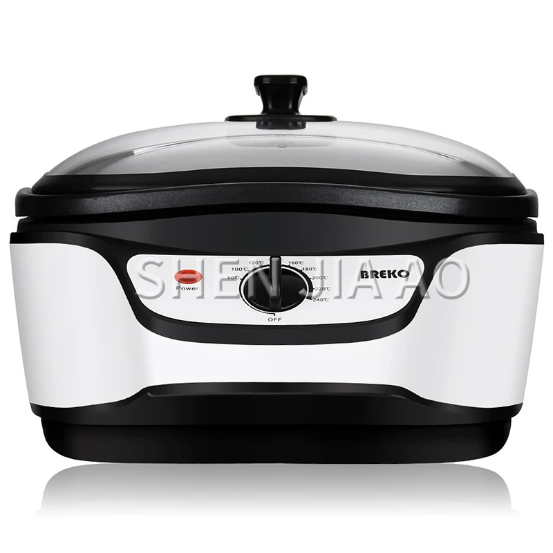 220v electric cooker Electric skillet AC801M 8 in 1 multi-function electric cooker square pot electric fryer