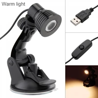 warm light power table lamp flexible eye protection desk suction cup lamp bedroom living room decoration lamp for study reading