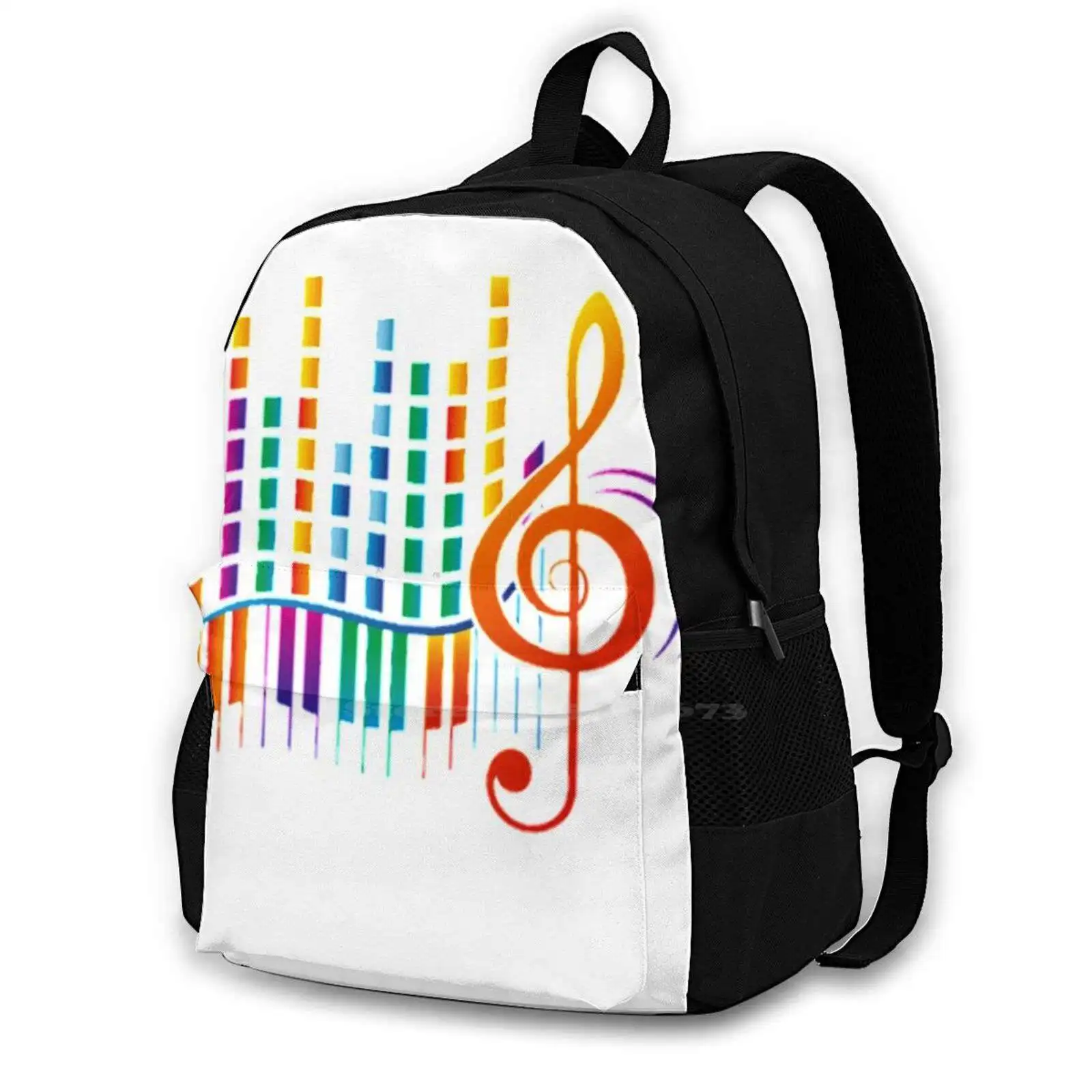 

Music Lovers Travel Laptop Bagpack Fashion Bags Music Pop Popular Musical Musician Instrumental Instrument Dance Romance