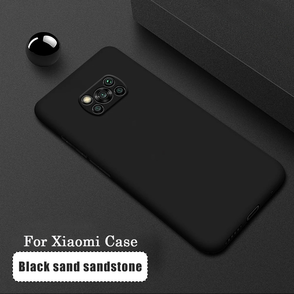black matte phone case for xiaomi poco x3 pro nfc f3 silicone thin soft cover funda for xiaomi poco x3pro x3nfc shockproof case free global shipping