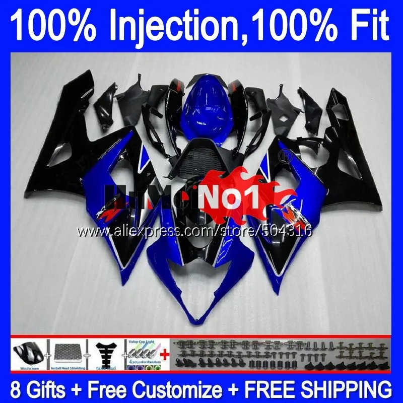 

Injection For SUZUKI 1000CC GSXR-1000 GSXR 1000 Blue black 21MC.2 GSX-R1000 GSX R1000 05 K5 GSXR1000 2005 2006 05 06 Fairings