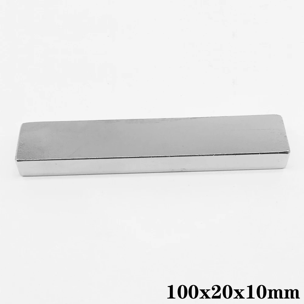 1 ~ 5 шт 100x20x10 блок мощные магниты длинный лист неодимовый магнит 100x20x10mm Сильные