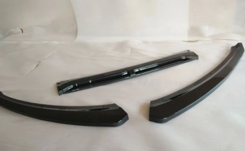 3 шт. глянцевый черный/матовый черный передний бампер накладка покрышка для губ