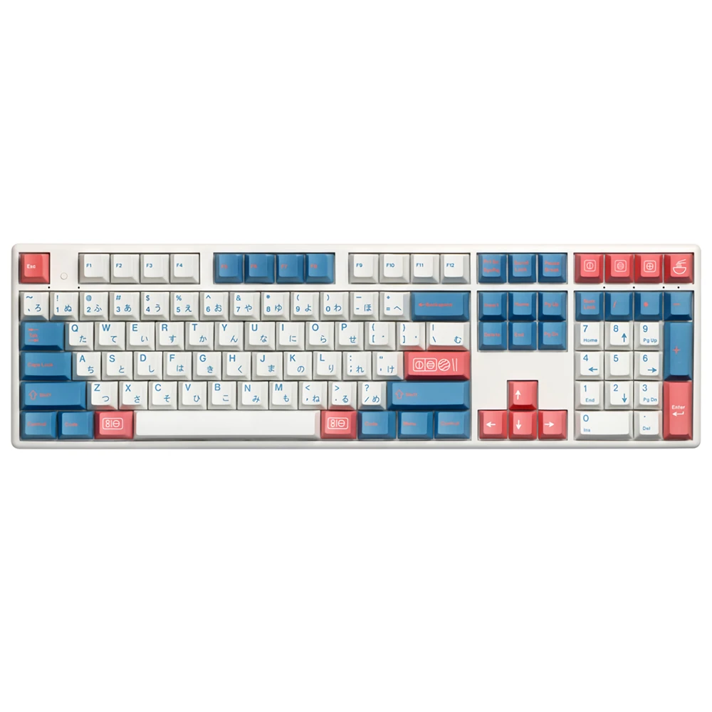 

112 Keys Bento Japanese Keycap Set OEM Profile PBT Five-Sided Sublimation Keycaps for 61/87/104/108 Keys Mechanical Keyboards