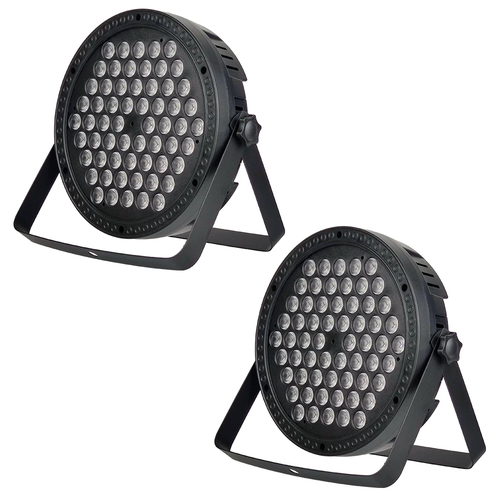 

2 PCS 60x3w RGB 3in1 Led Par Light Stage Full Color Flat Par Light Dyeing surface light