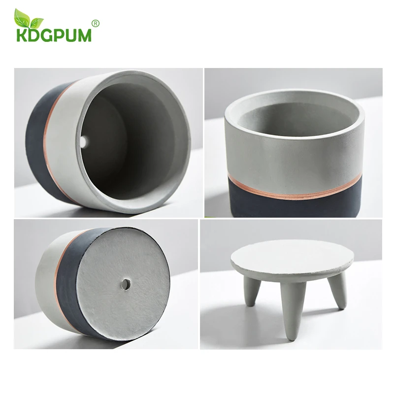 Современный цементный цветочный горшок ручной работы в скандинавском стиле