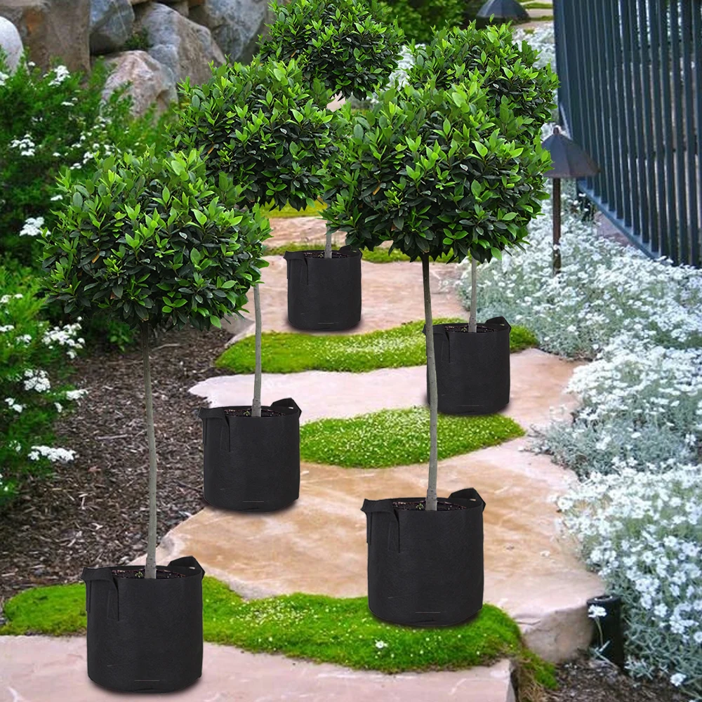 5 шт Войлок крепкий висящий мешок для выращивания растений маленькое Дерево