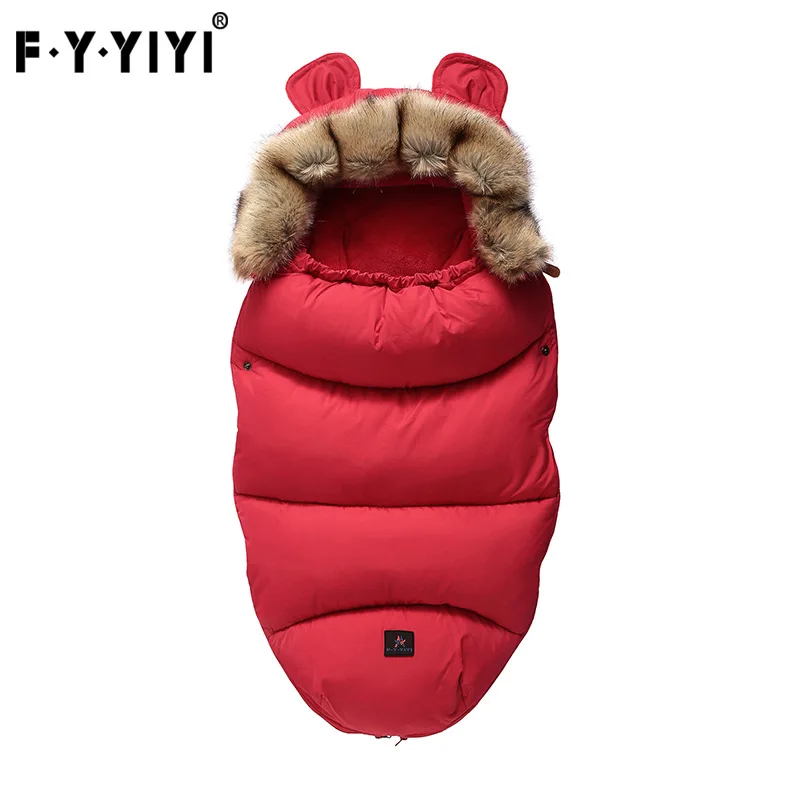 Baby Sleeping Bag Autumn and Winter Stroller Thickened Anti-kick Quilt for Newborns To Keep Warm and Cold-proof Sleeping Bag