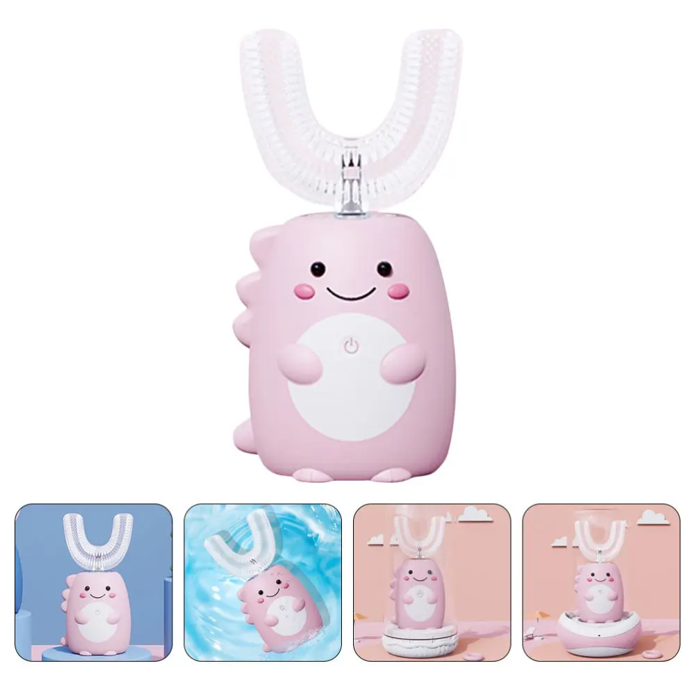 

1pc U-Shape Toothbrush Cartoon Children Toothbrush Oral Cleaning Brush )