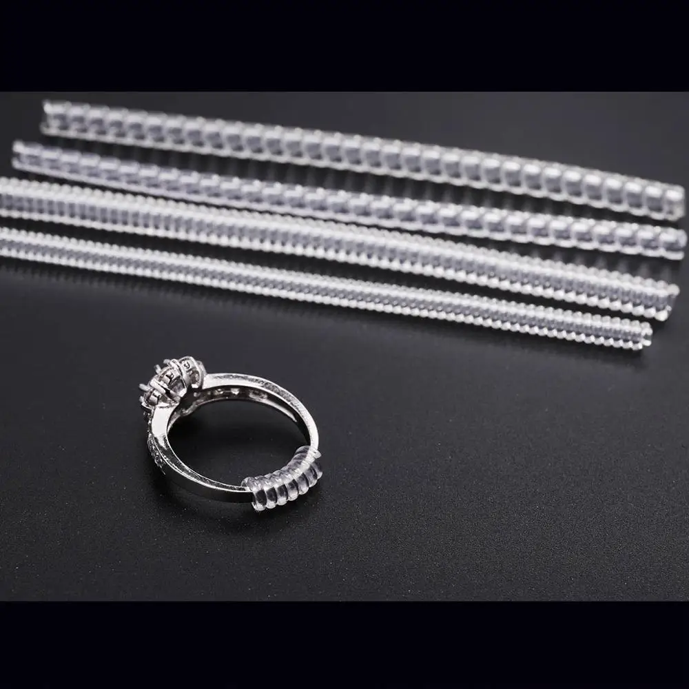 

Jewelry Tools & Equipments 4pcs/lot Spiral Based Ring Size Adjuster Guard Tightener Reducer Resizing Tools Jewelry Acccessories