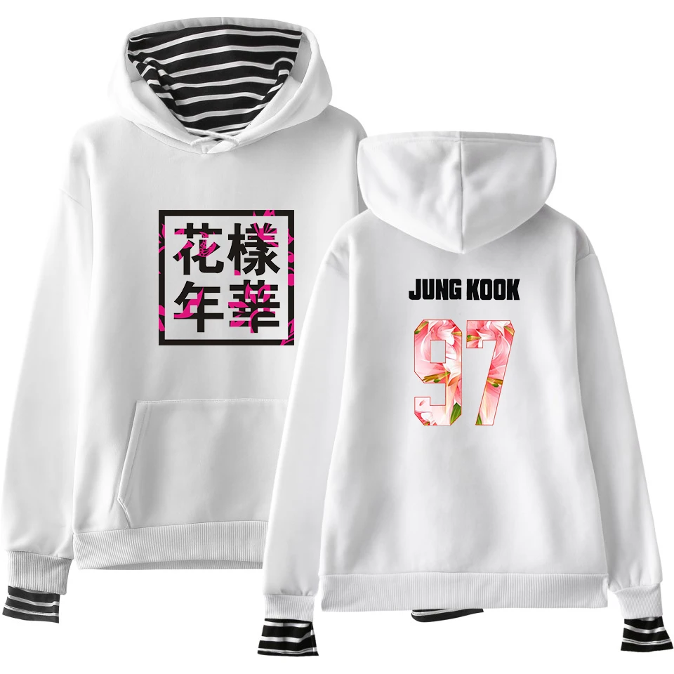 Bangtan мальчики JUNG KOOK JIN V пуловер кепка хип хоп Kpop Harajuku одежда поддельные две части толстовки кофты для женщин/мужчин kpop