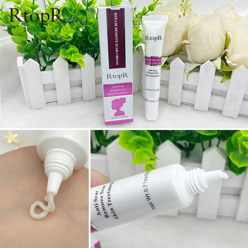 

RtopR Acne Scar Stretch Marks Remover Cream Skin Repair Face Cream Acne Spots Acne Treatment Blackhead Whitening Cream Skin Care