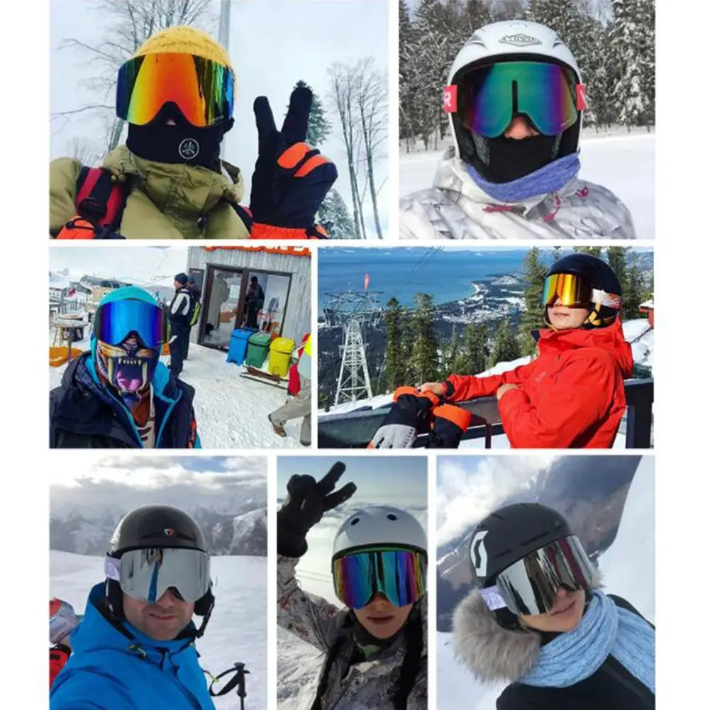 

HiMISS Cylindrical Double-layer Anti-fog Windproof UV-proof Outdoor Sports Hiking Ski Glasses Goggles