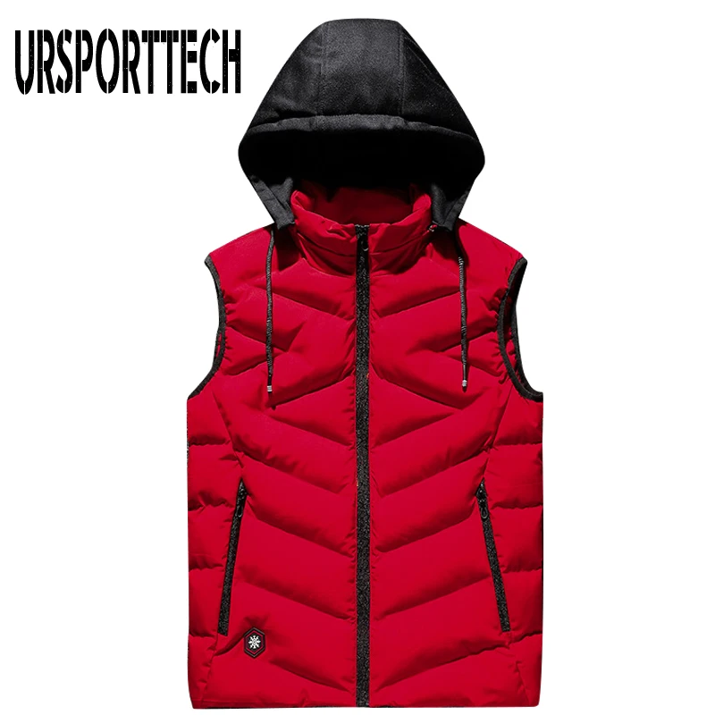 Мужской жилет зимний пуховой повседневный мужская куртка без рукавов размера