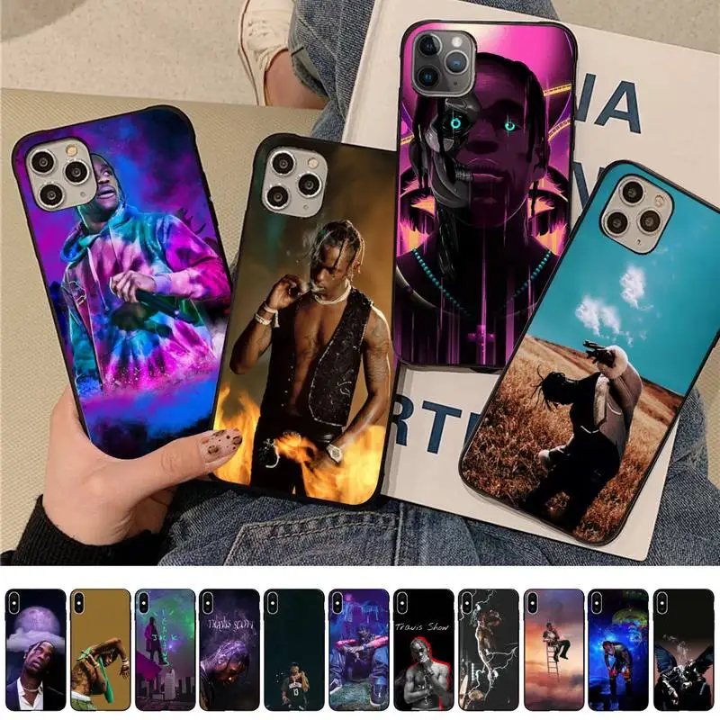 

Yinuoda Travis Scott Phone Case for iPhone 11 12 13 mini pro XS MAX 8 7 6 6S Plus X 5S SE 2020 XR case