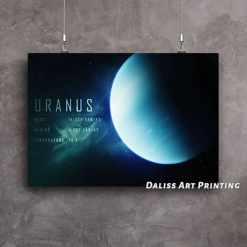 Картины на холсте Космос уран домашний декор картины постер HD печать настенное