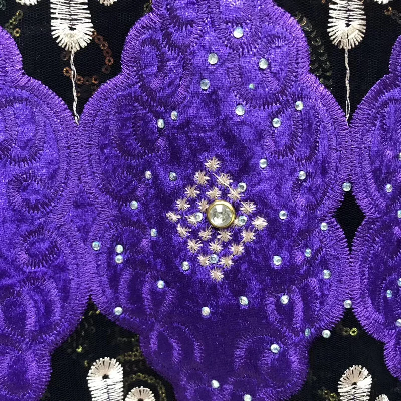 

(5yards/pc) High quality peach color African velvet lace fabric with embroidery and rhinestones for party dress FJY248