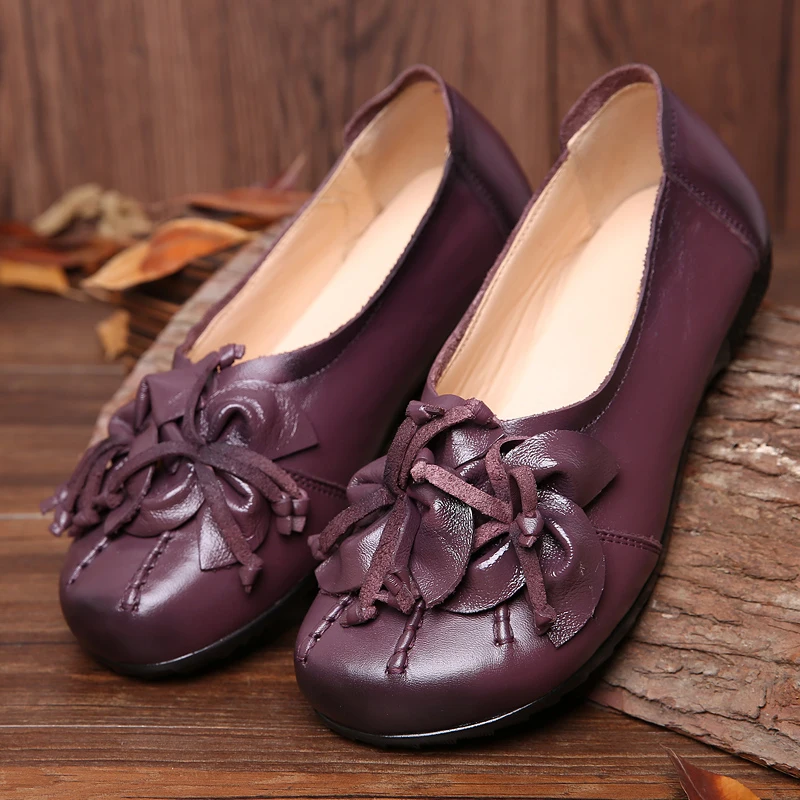 Женская обувь на плоской подошве ручной работы женские лоферы из натуральной