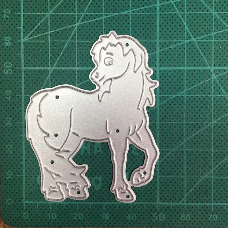 

Christmas Horse Metal Cutting Dies Stencil for Diy Scrapbooking dies Decorative Card Album Embossing Die Cut Craft Dies New 2020