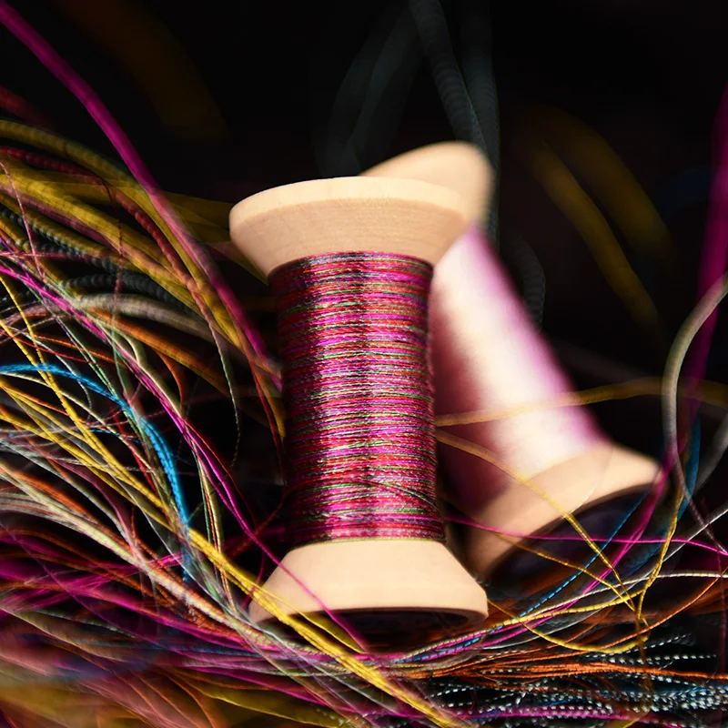 Серия золотых нитей разных цветов французская нить для вышивки катушка цветная