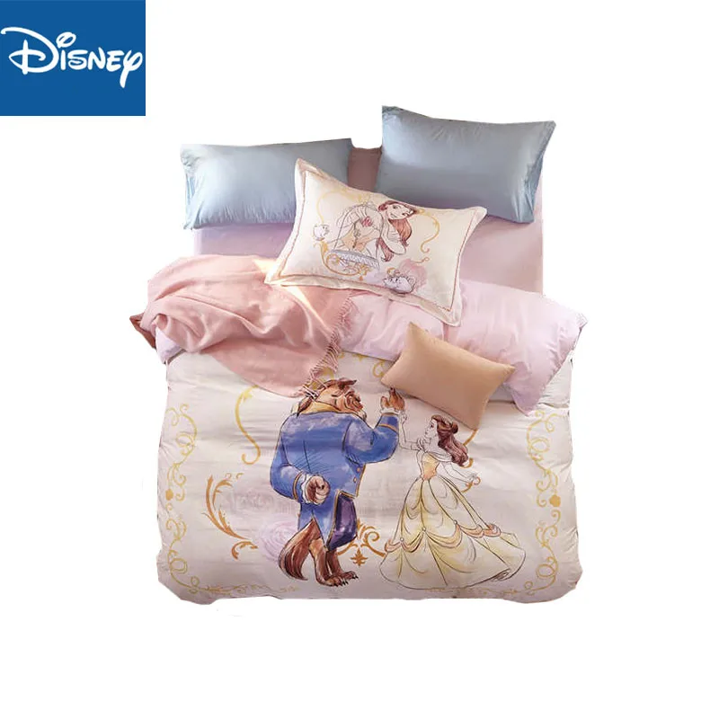 Комплект постельного белья для девочек Красавица и Чудовище комплект из 4