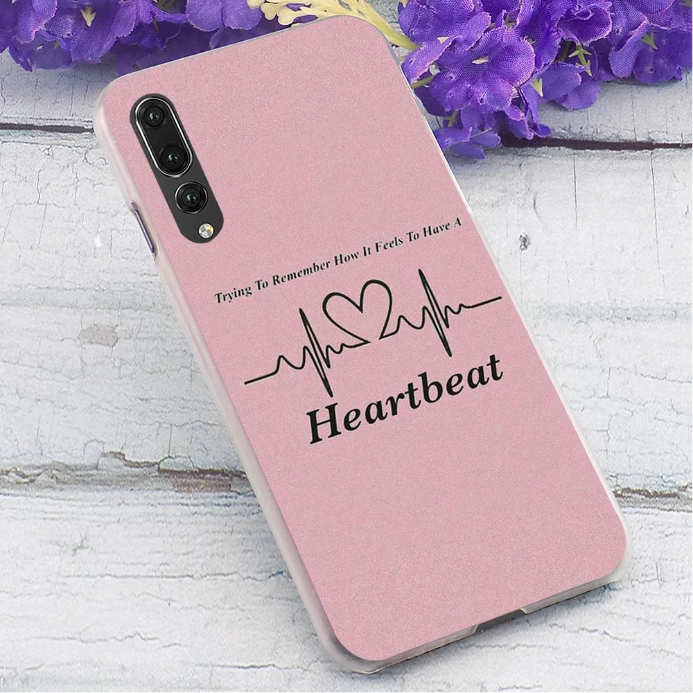 Биение сердца карта чехол для телефона huawei Honor 9X Pro Чехол 6A 7A 8/9/10 Lite вид 20 Y6 Y7 Y9 Nova