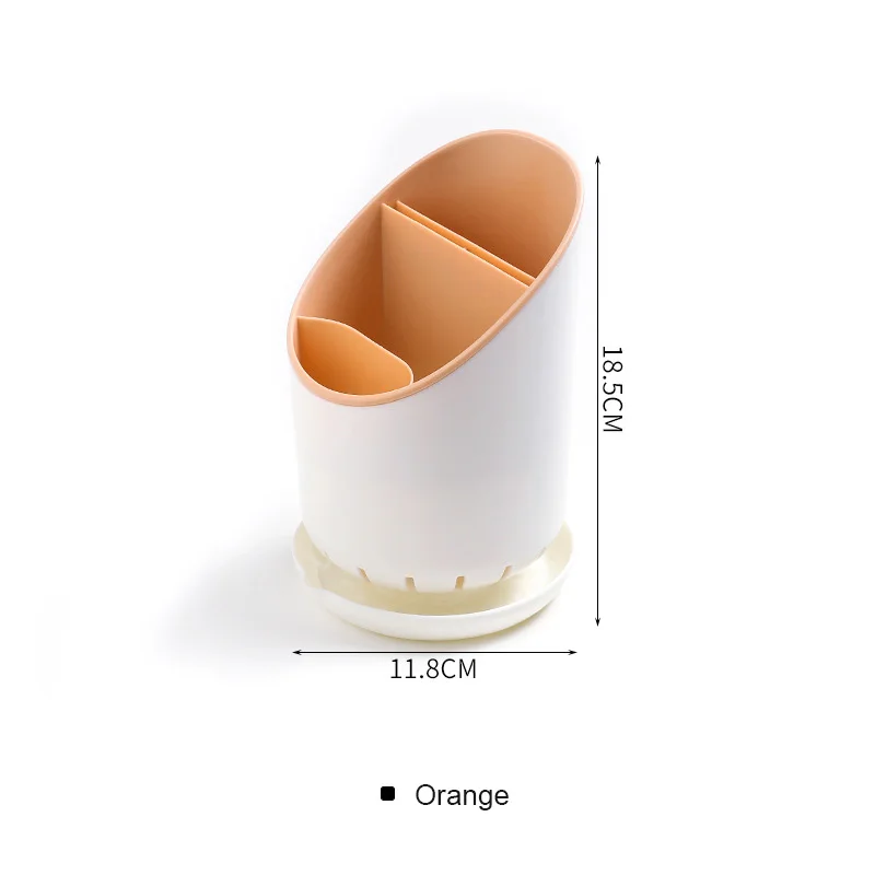 

Chopsticks rack spoon storage rack plastic chopsticks barrel kitchen utensils drain chopsticks storage rack kitchen storage E144