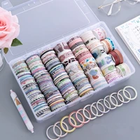 100 rolls washi tape setfoil gold skinny washi tapes3mm wide for scrapbookjournal masking tape for decorative your book