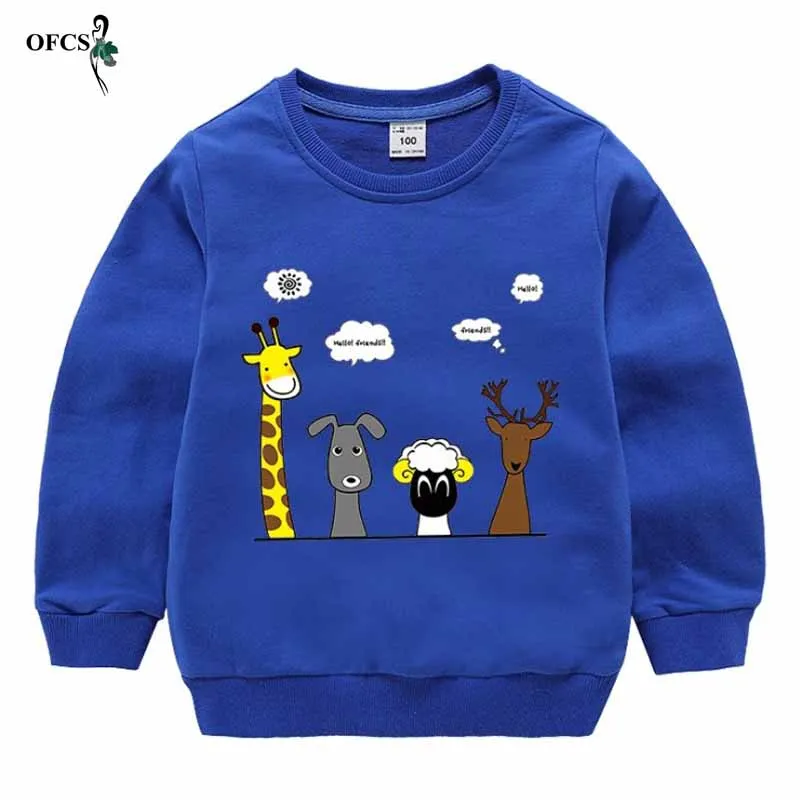 Спортивная футболка для отдыха флисовая с круглым вырезом и мультяшным принтом