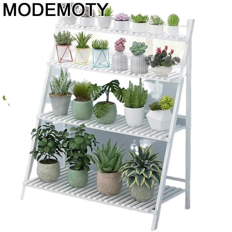 

Wooden Shelves For Plantenrekken Mueble Jardin Estanteria Para Plantas Balcony Shelf Dekoration Plant Rack Outdoor Flower Stand