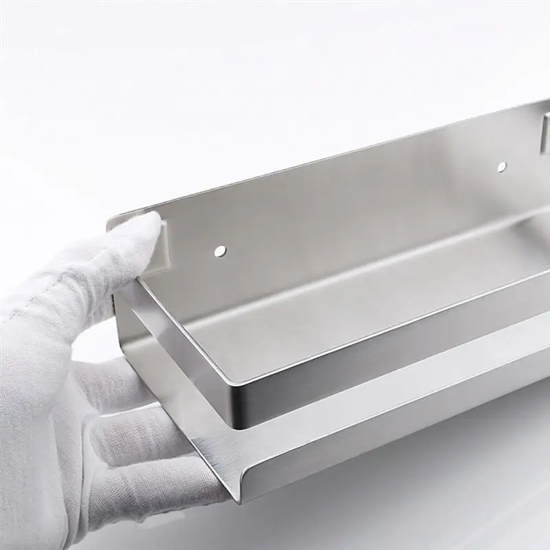wall shelves bathroom adhesive shower shelf bathroom shelf without drilling shower caddy stainless steel free global shipping