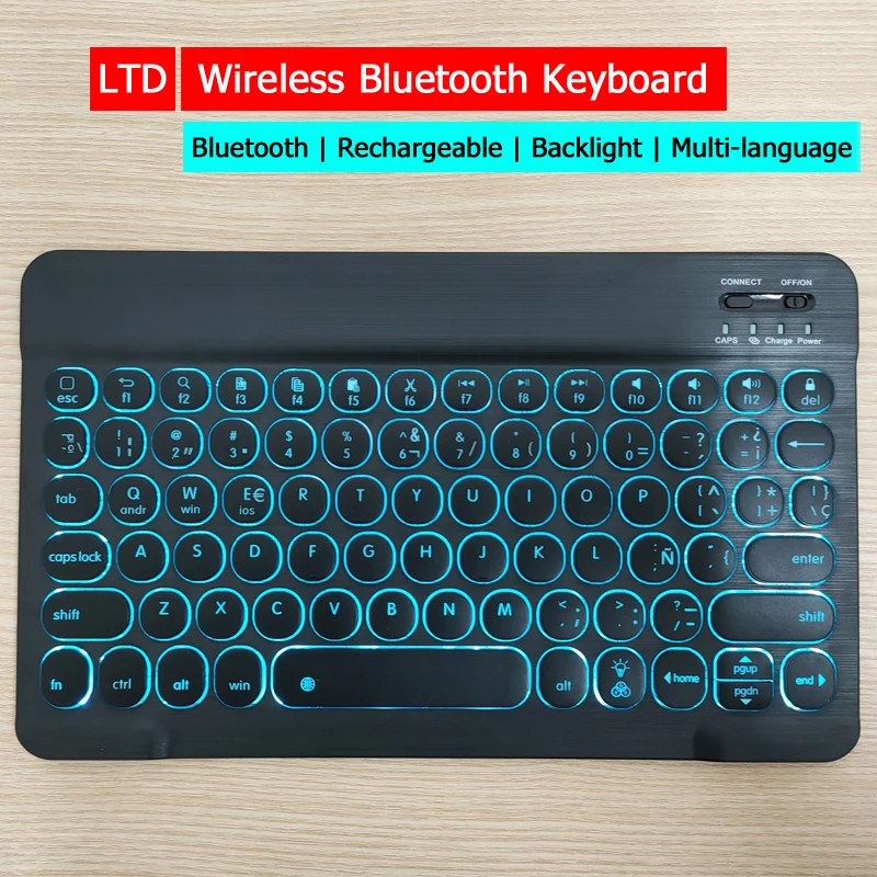 Беспроводная Bluetooth клавиатура для iPad планшета Mediapad русская Арабская иврит